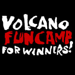 Volcano Fun Camp for Winners - T-shirts and apparel inspired by the Squidbillies.